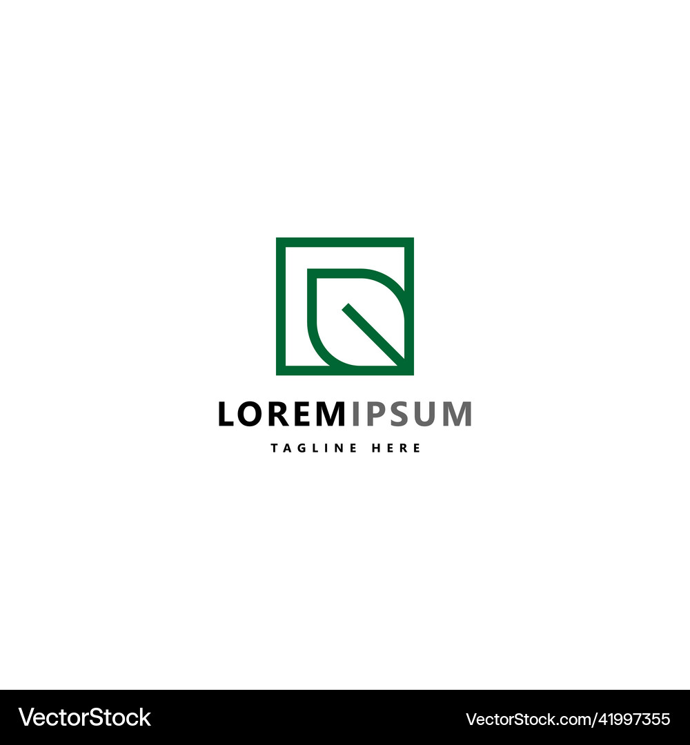 Abstract leaf logo Royalty Free Vector Image - VectorStock