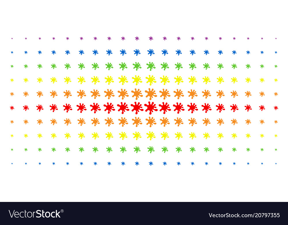 Blot spectral halftone array