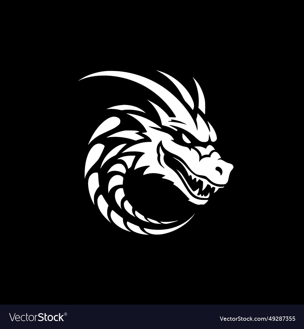 Dragon - minimalist and simple silhouette