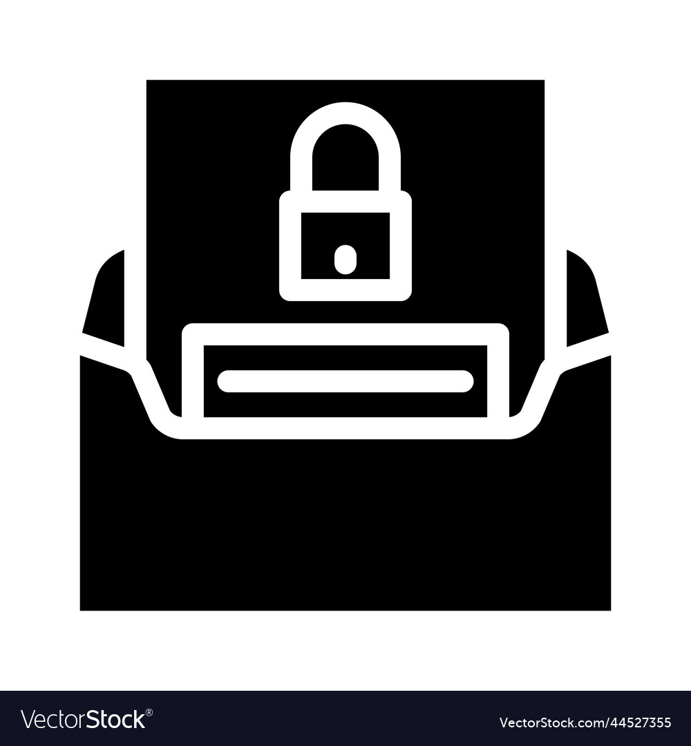 Forgot password glyph icon vector image Forgot password glyph icon