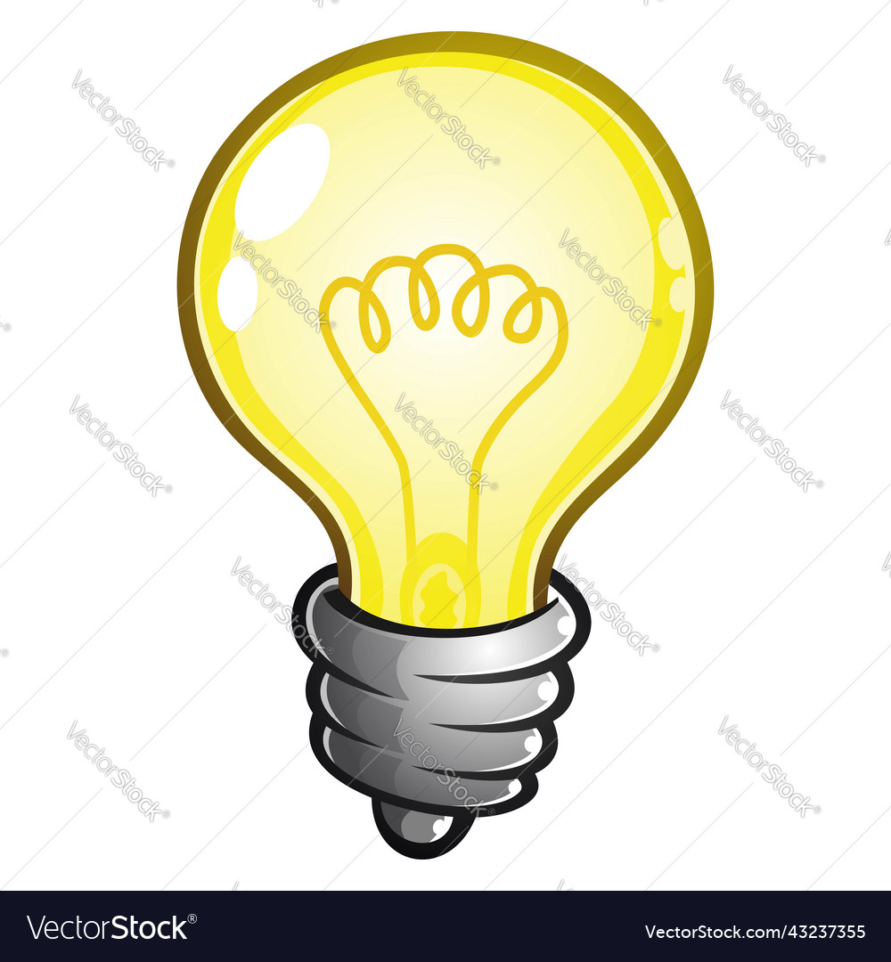 Light bulb icon Royalty Free Vector Image - VectorStock