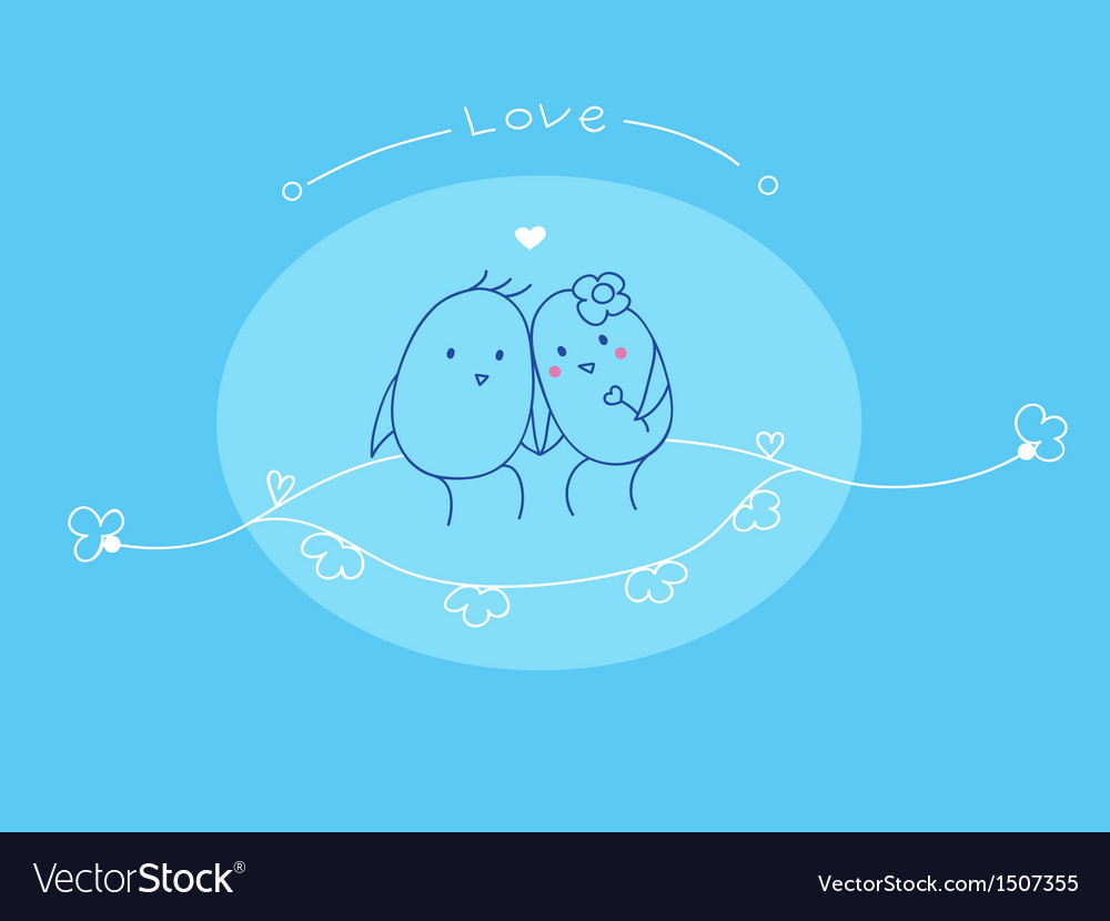 Love and cute bird