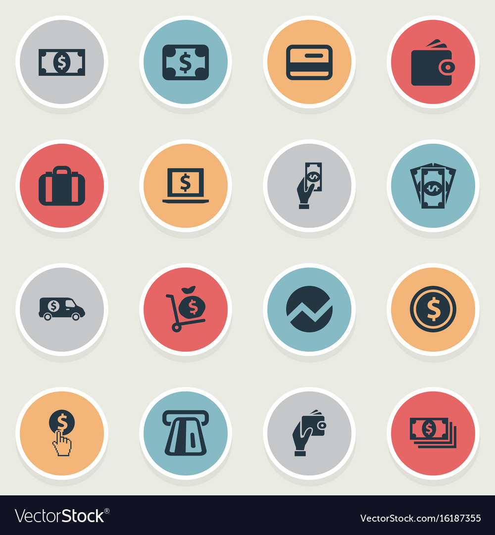 Set of simple banking icons