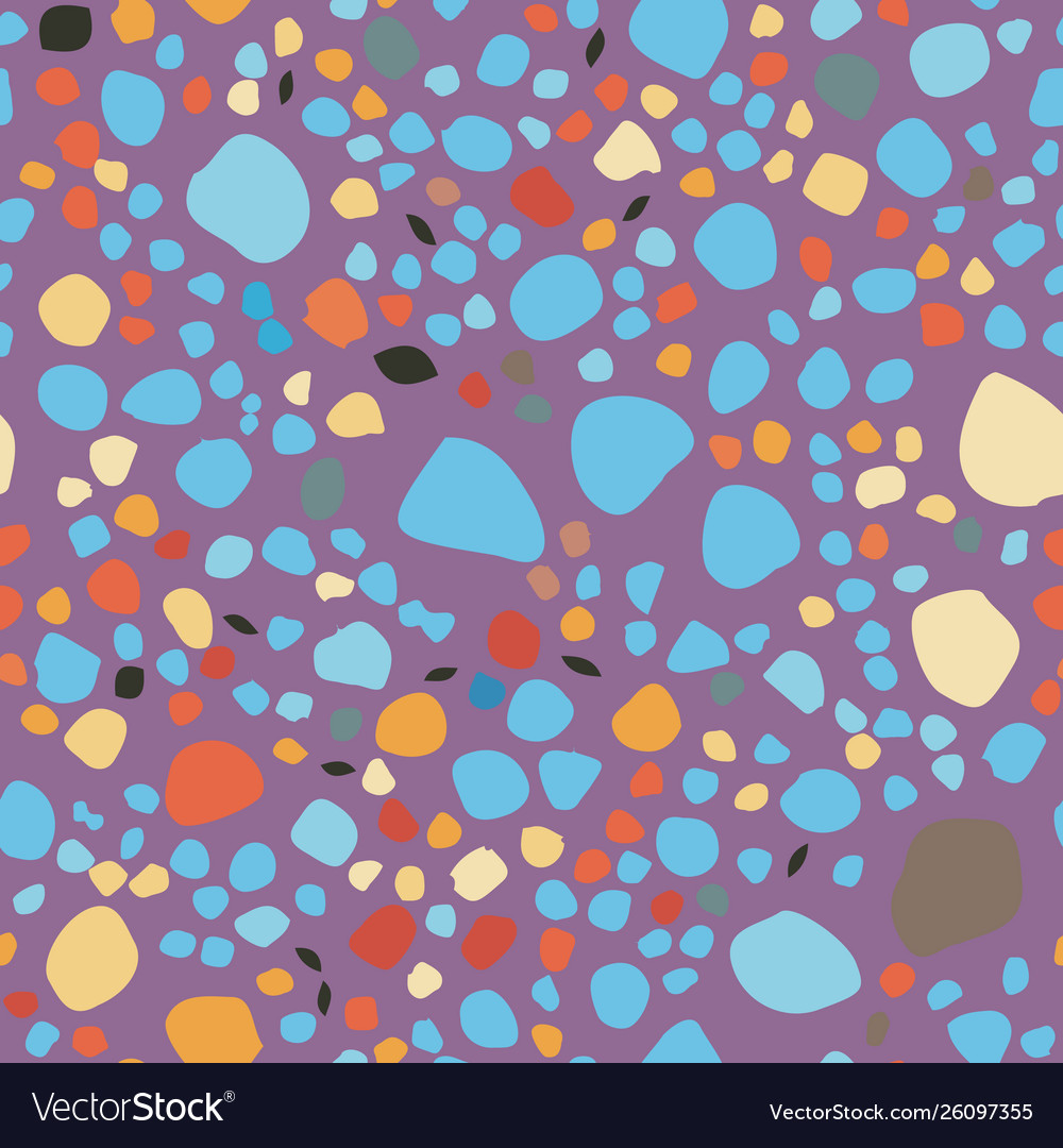 Terrazzo seamless repeat pattern design Vector Image Terrazzo seamless repeat pattern design