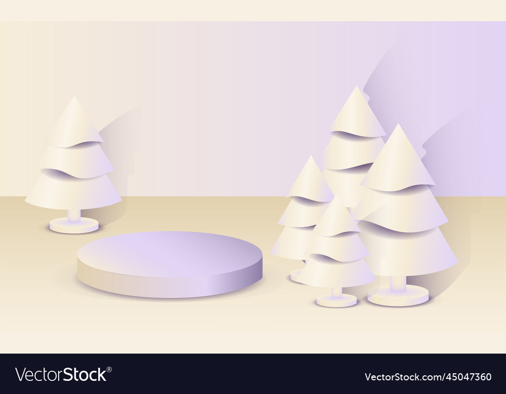 Abstract minimal mock up scene geometry podium