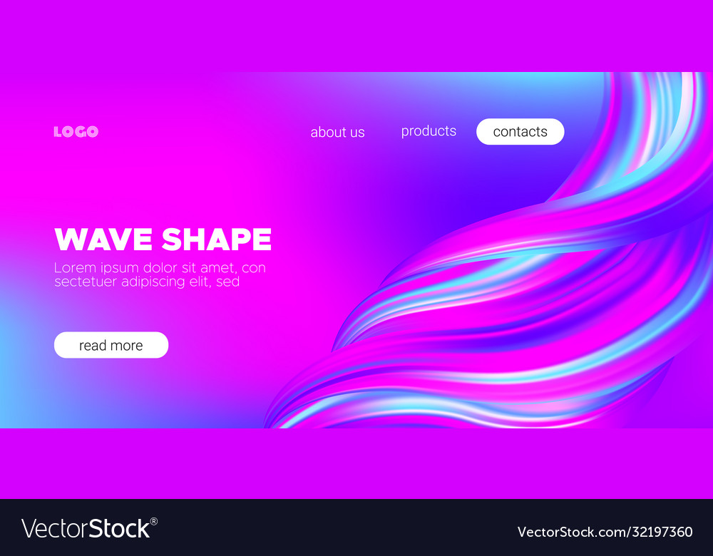 Abstract wave flow background vector image Abstract wave flow background