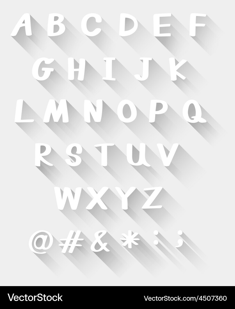 Alphabets Royalty Free Vector Image - VectorStock