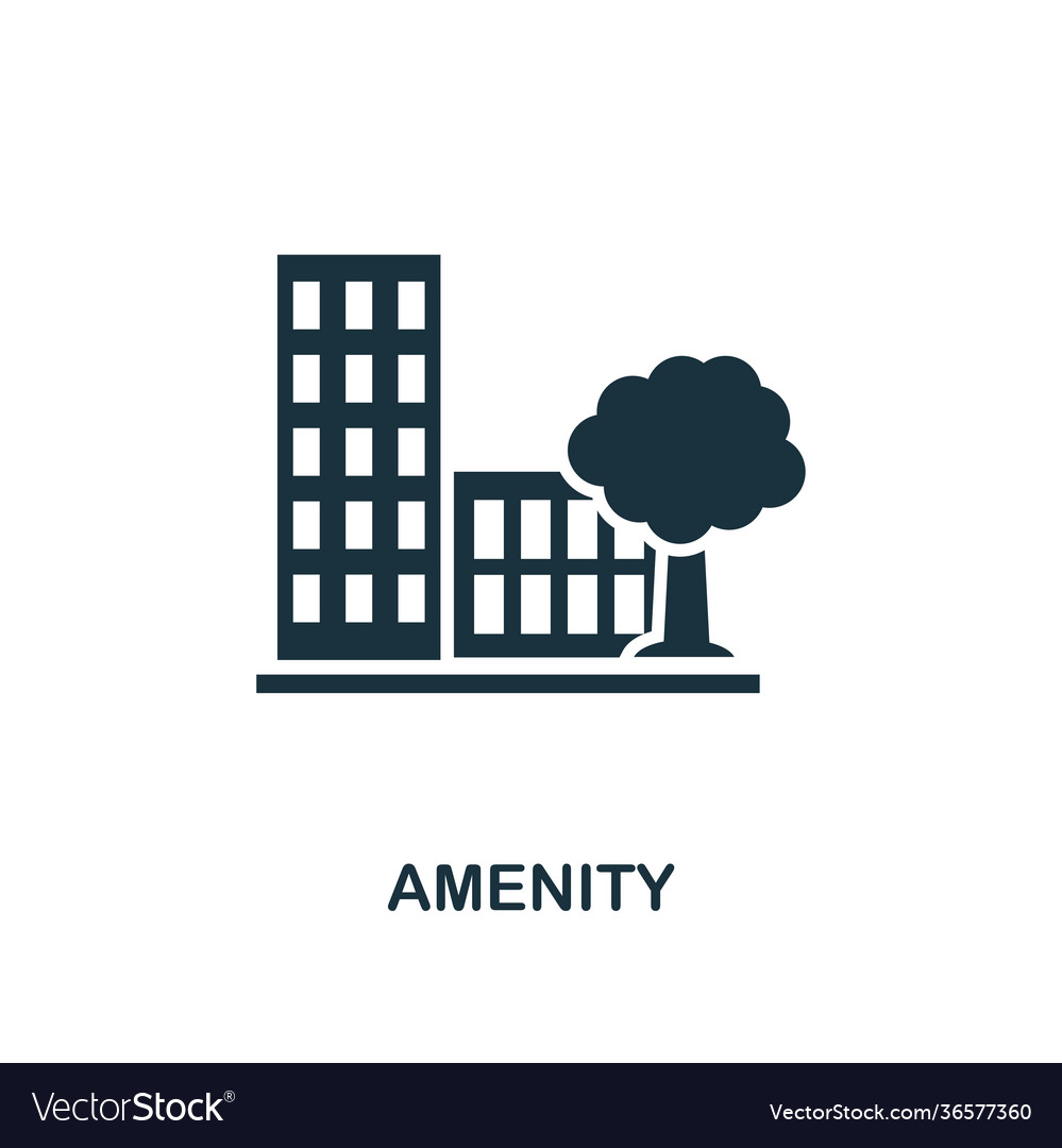 Amenity icon premium style design from urbanism