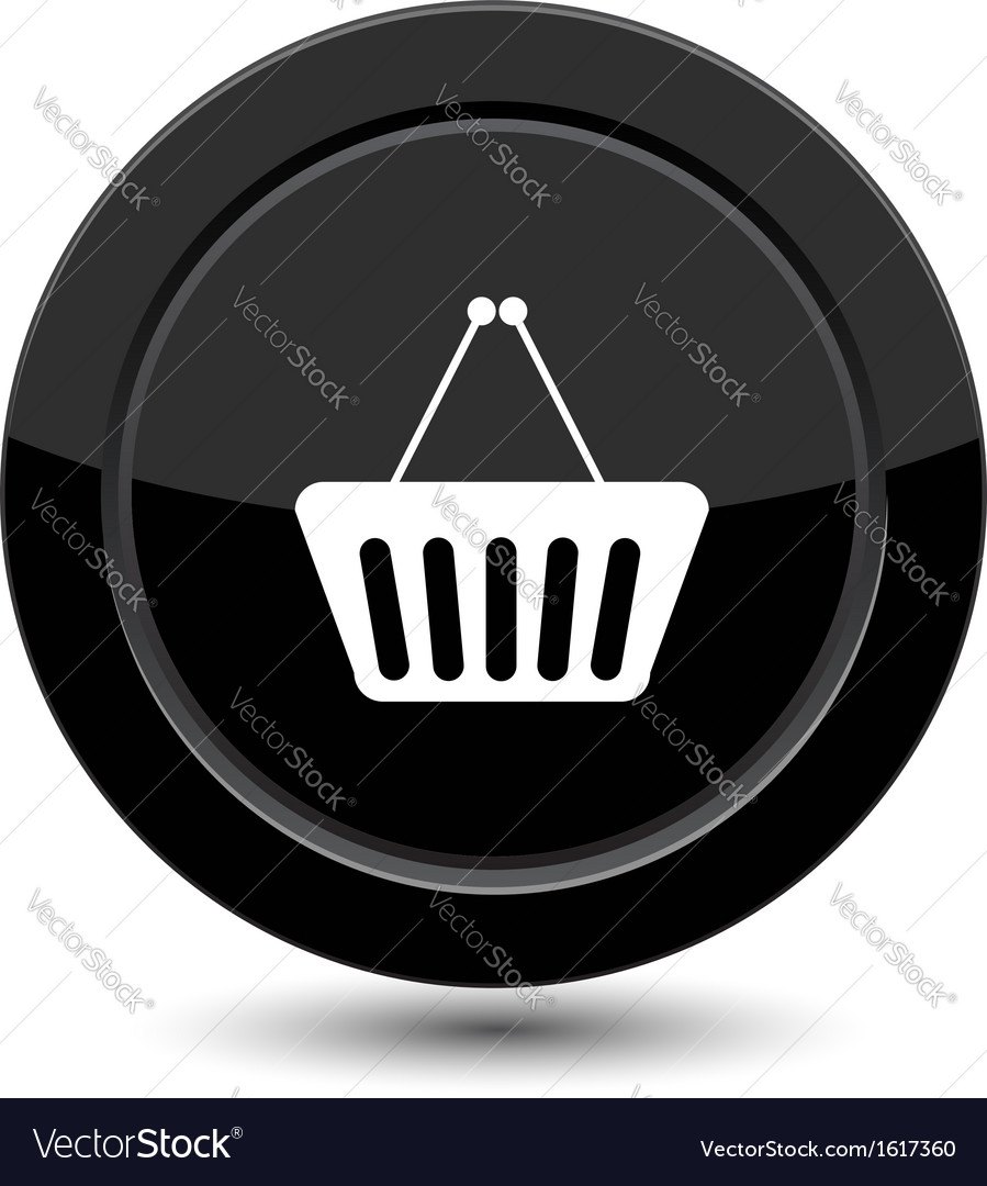 Button with shop cart