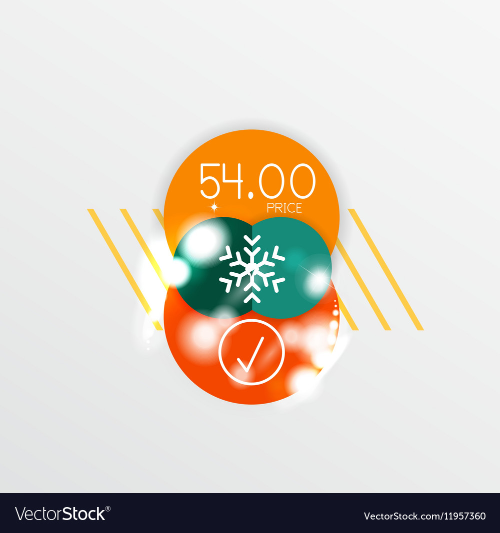 Christmas label or price tag sticker