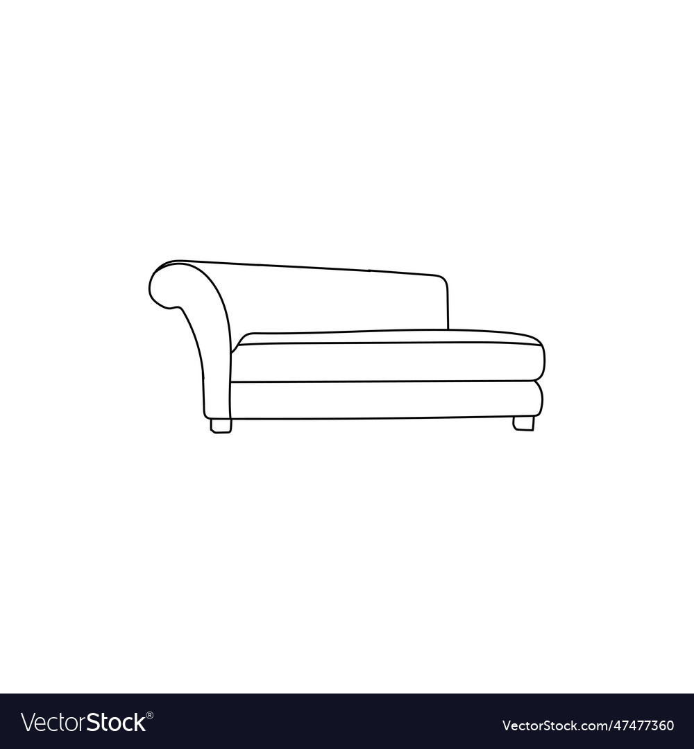 Interior home sofa logo design template sofa logo Vector Image