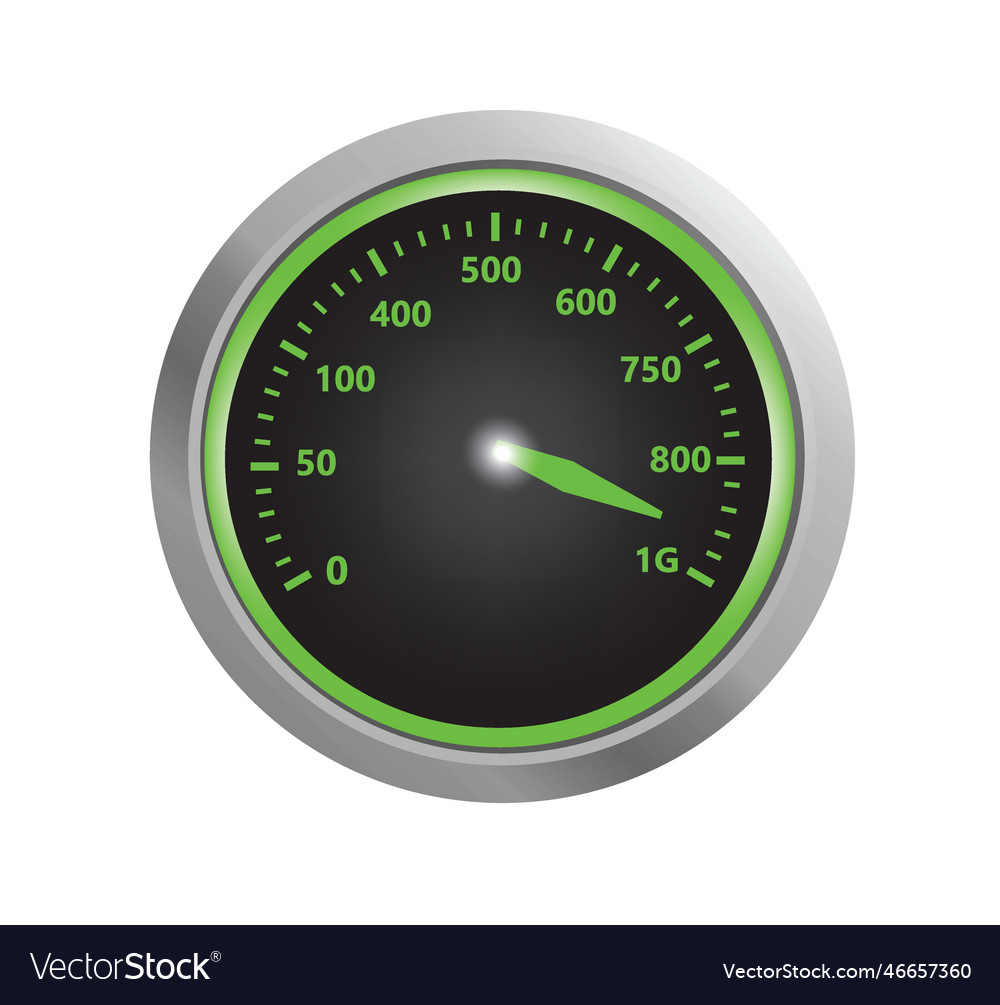 Internet speed test vector image Internet speed test