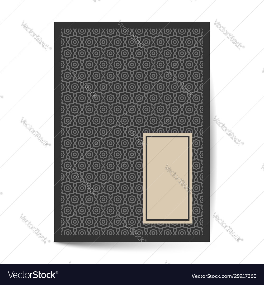 Minimal luxury cover design with pattern element