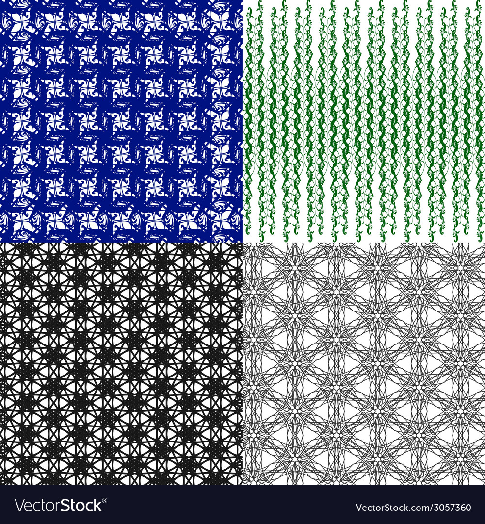 Set of pattern modern stylish texture repeating