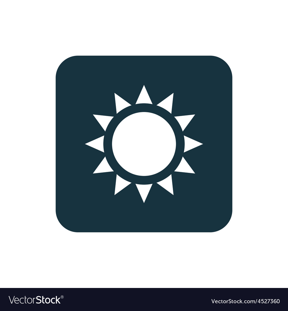 Sun icon rounded squares button