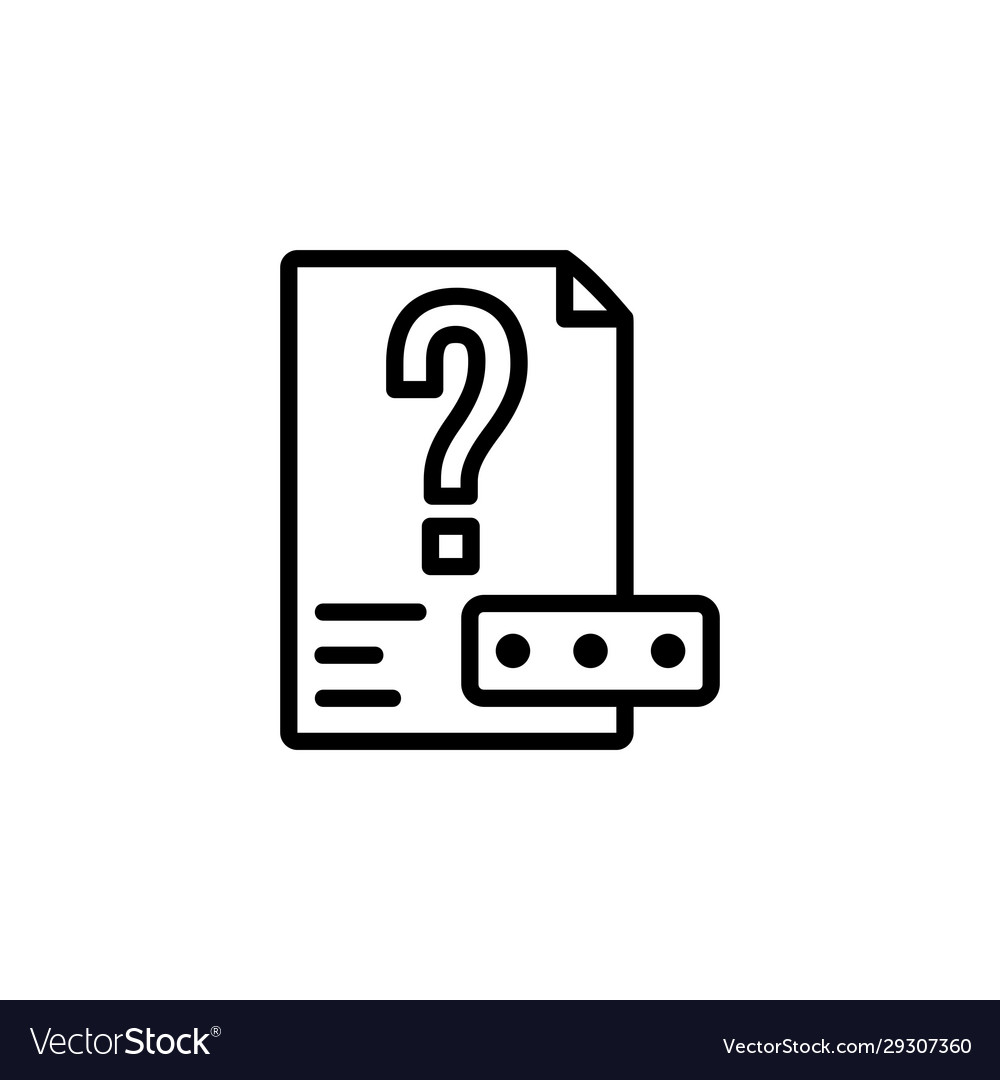 Unknown file icon perfect for application web vector image Unknown file icon perfect for application web