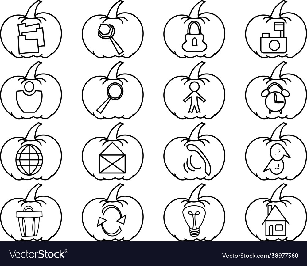 User interface vegetables icons set with transpare