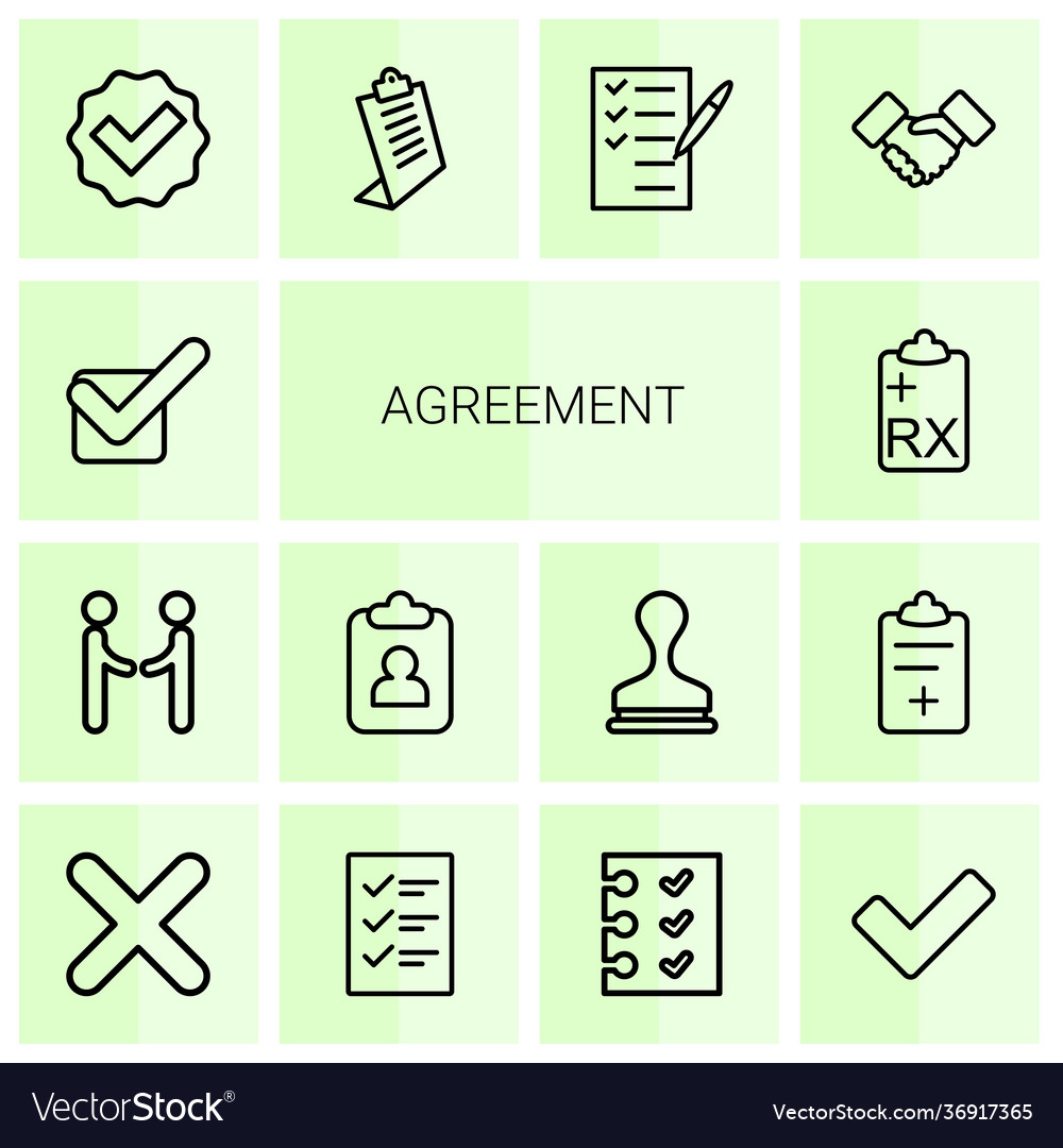 Agreement icons