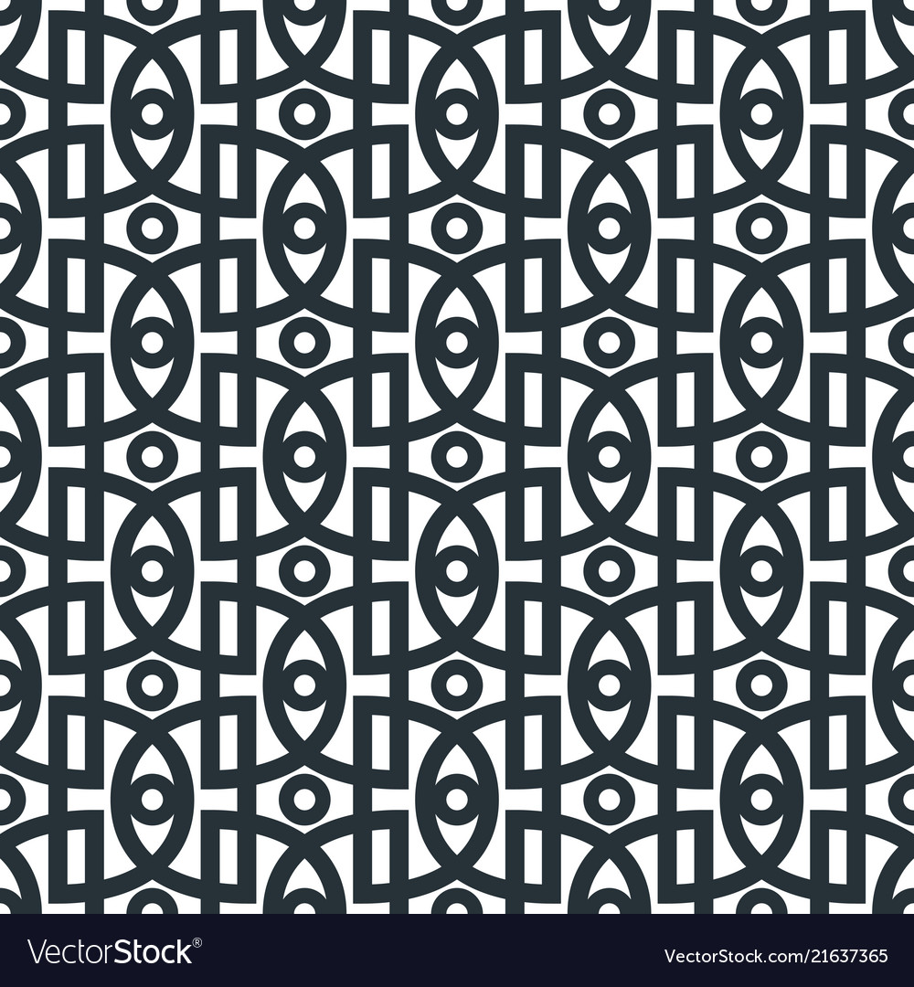Geometric abstract seamless pattern linear simple vector image Geometric abstract seamless pattern linear simple