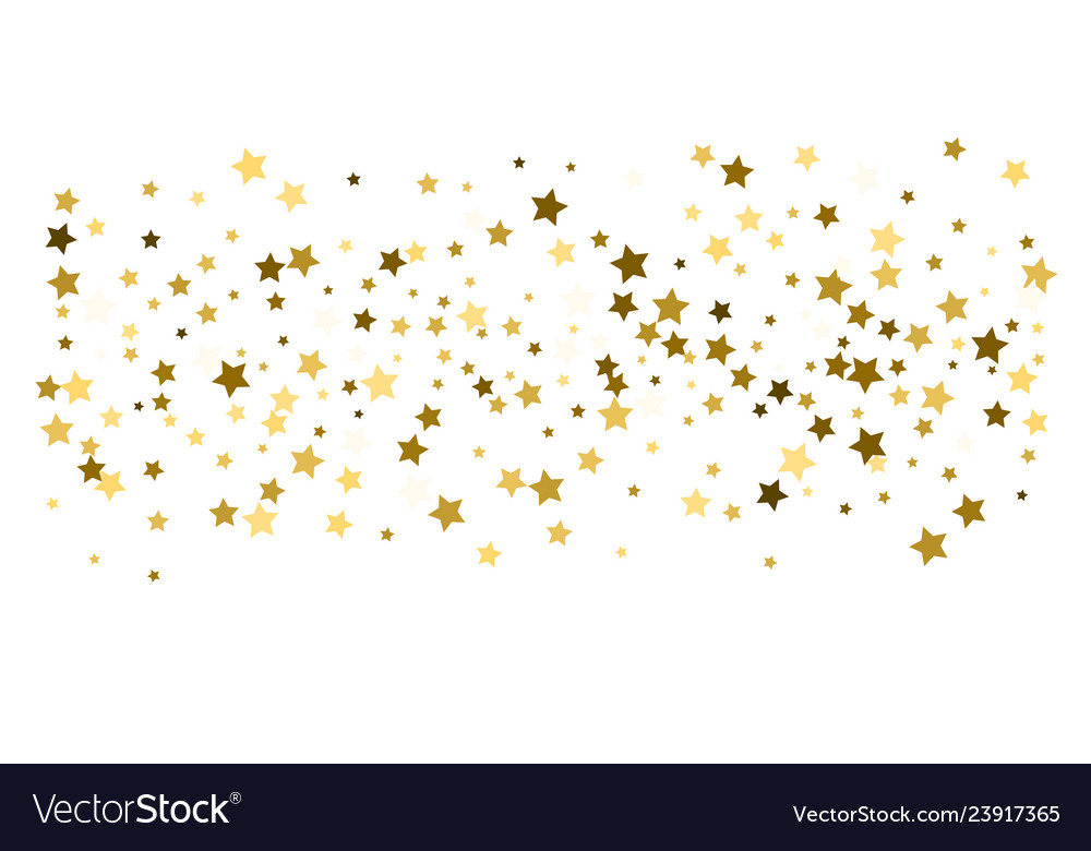 Golden Star Konfetti Fall