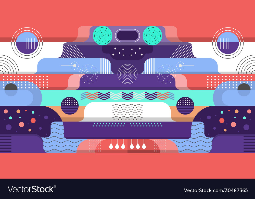 Gradient geometric shape background