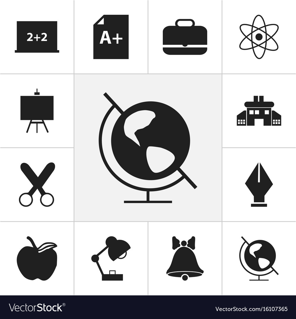 Set of 12 editable knowledge icons includes
