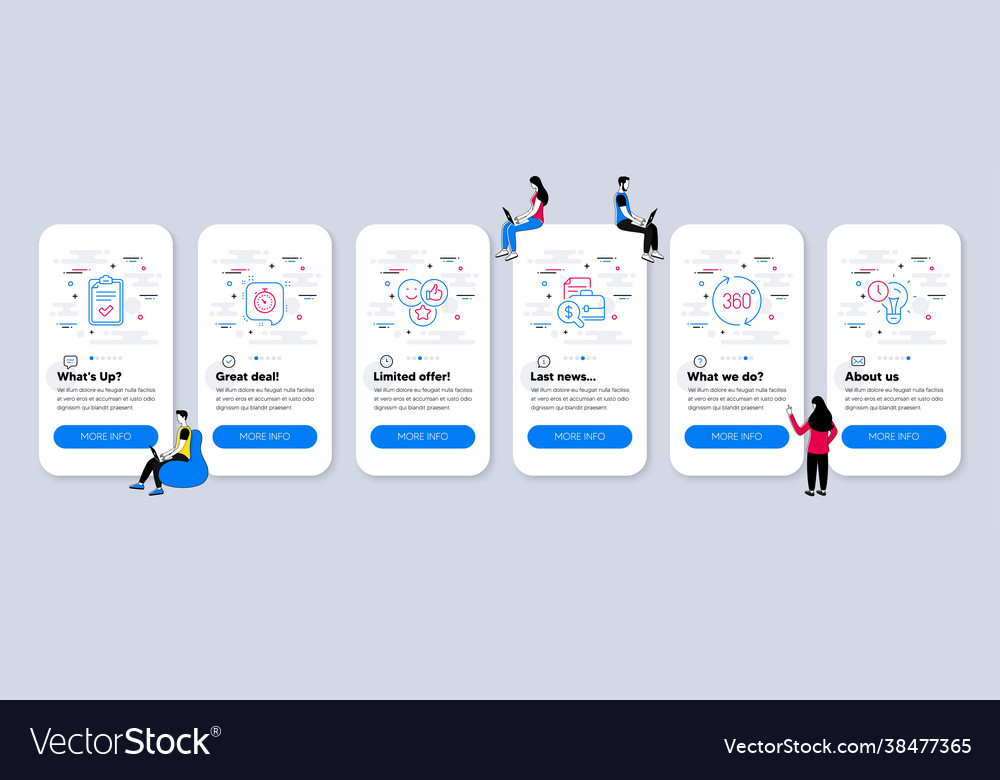 Technology icons set included icon as timer vector image Technology icons set included icon as timer