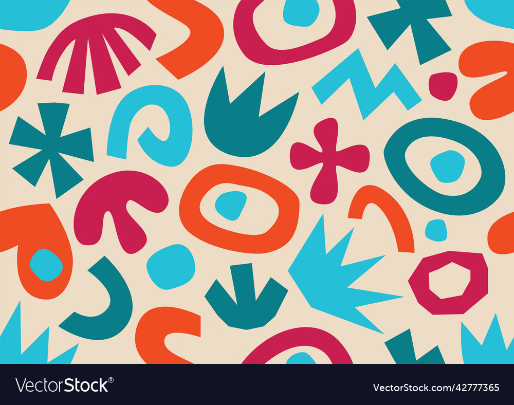 Various modern free form shapes and doodle objects vector image Various modern free form shapes and doodle objects