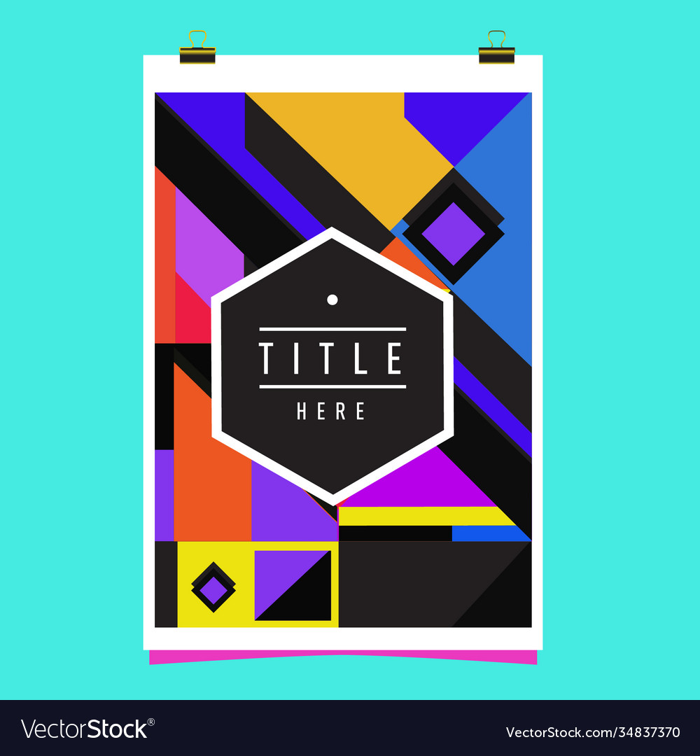 Abstract colorful geometric pattern background