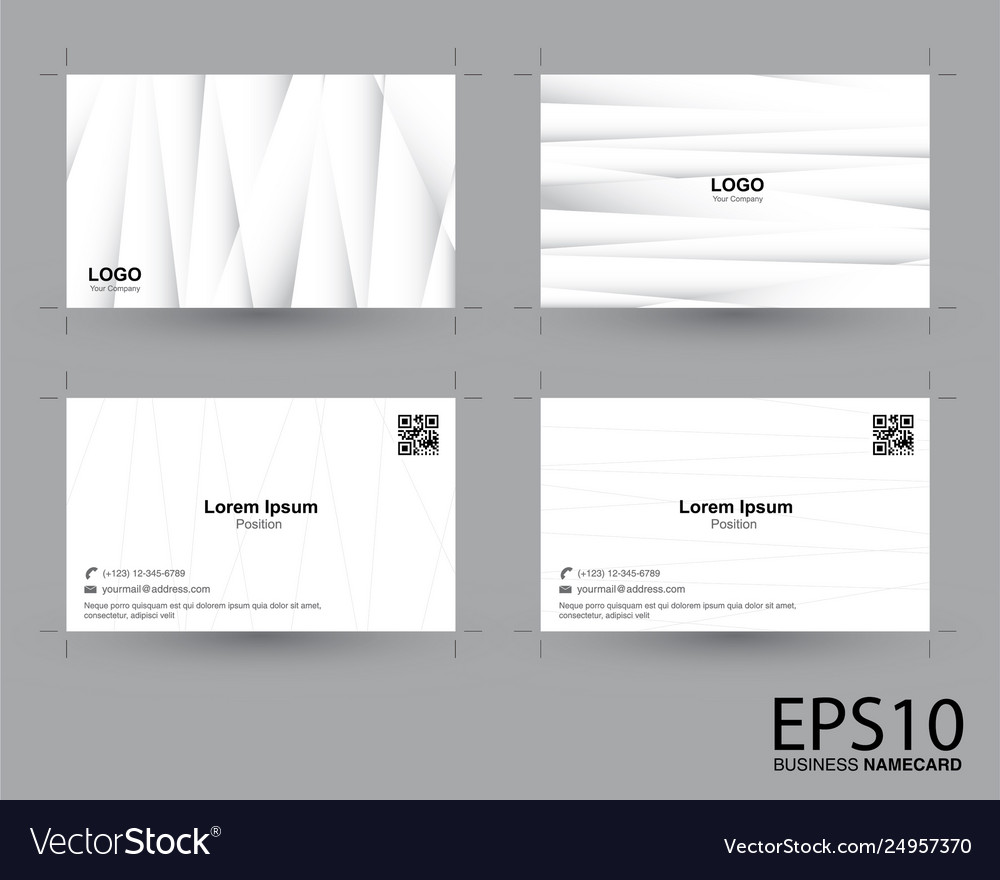 Abstract gradient gray color namecard pattern vector image Abstract gradient gray color namecard pattern