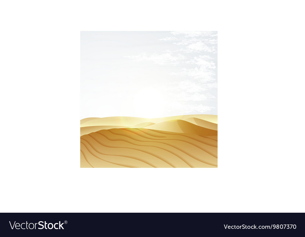 Wüstenlandschaft mit blauem Himmel