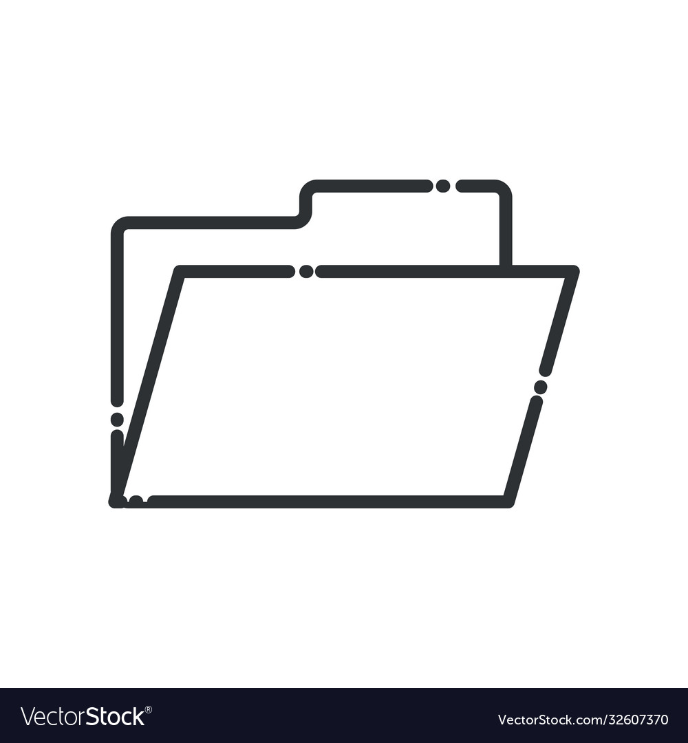 File line style icon design vector image File line style icon design