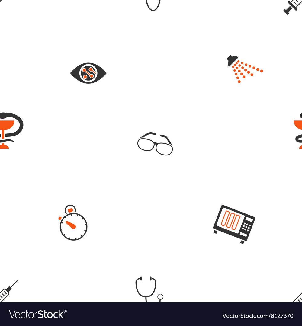 Medical tools seamless flat wallpaper Royalty Free Vector Medical tools seamless flat wallpaper Royalty Free Vector