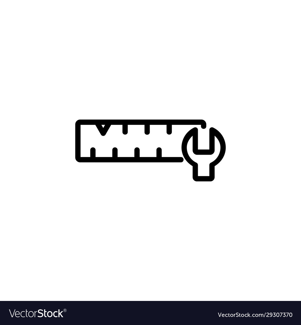 Ruler setting icon perfect for application web