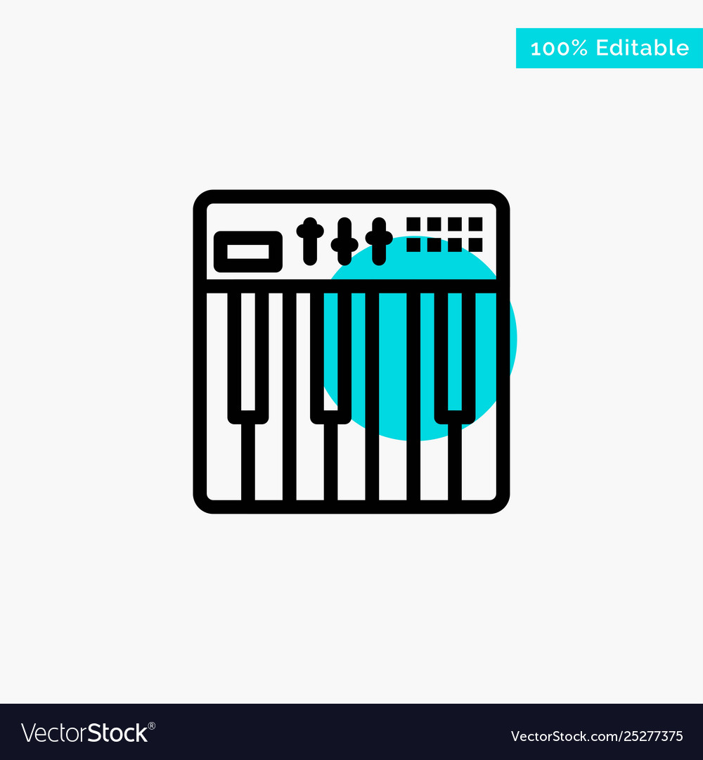 Controller hardware keyboard midi music turquoise