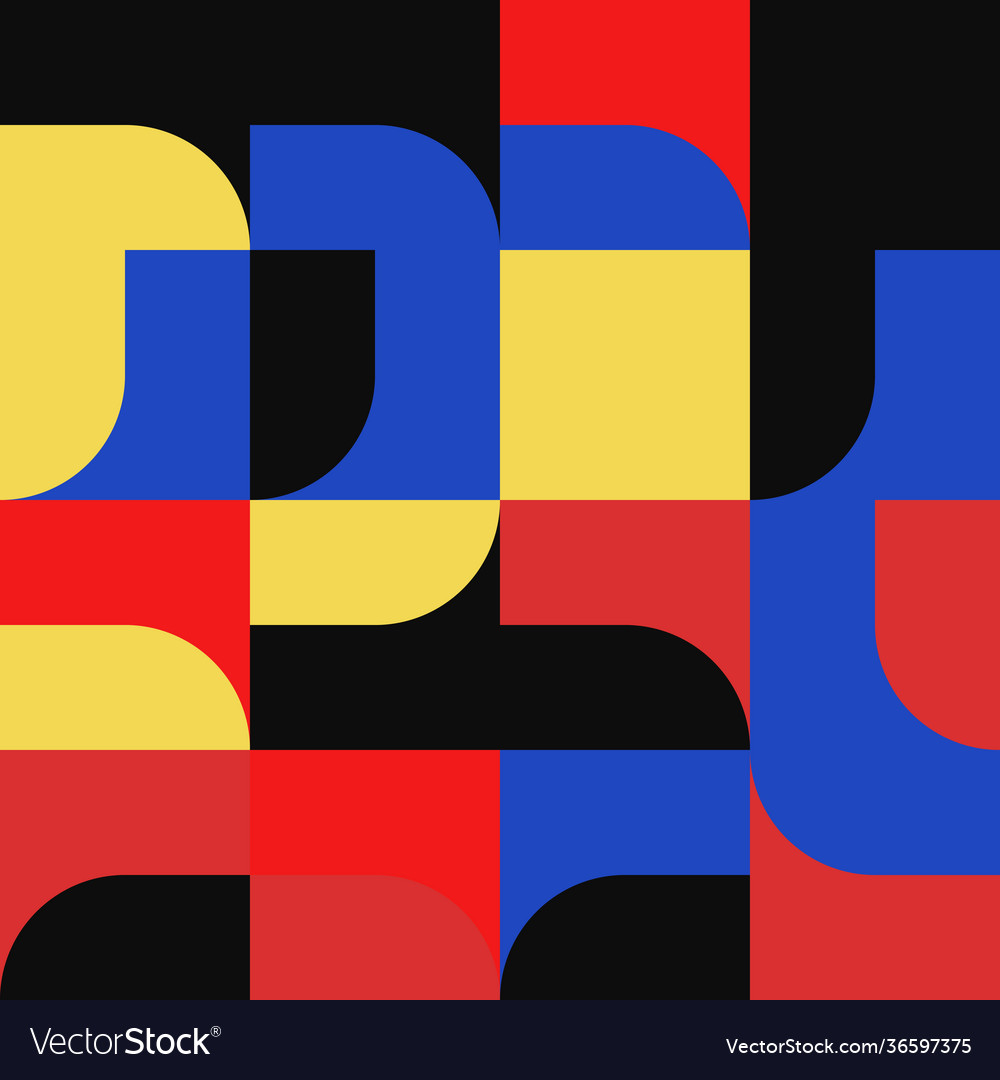 Minimal geometric pattern design vector image Minimal geometric pattern design