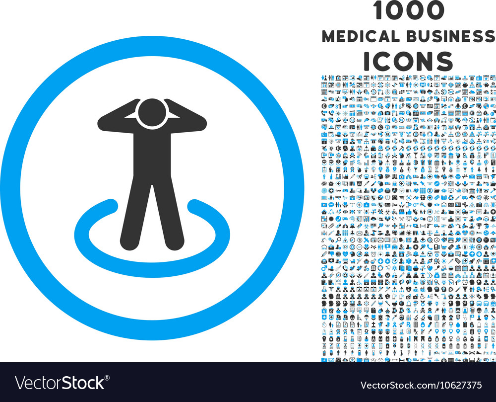 Prisoner rounded icon with 1000 bonus icons