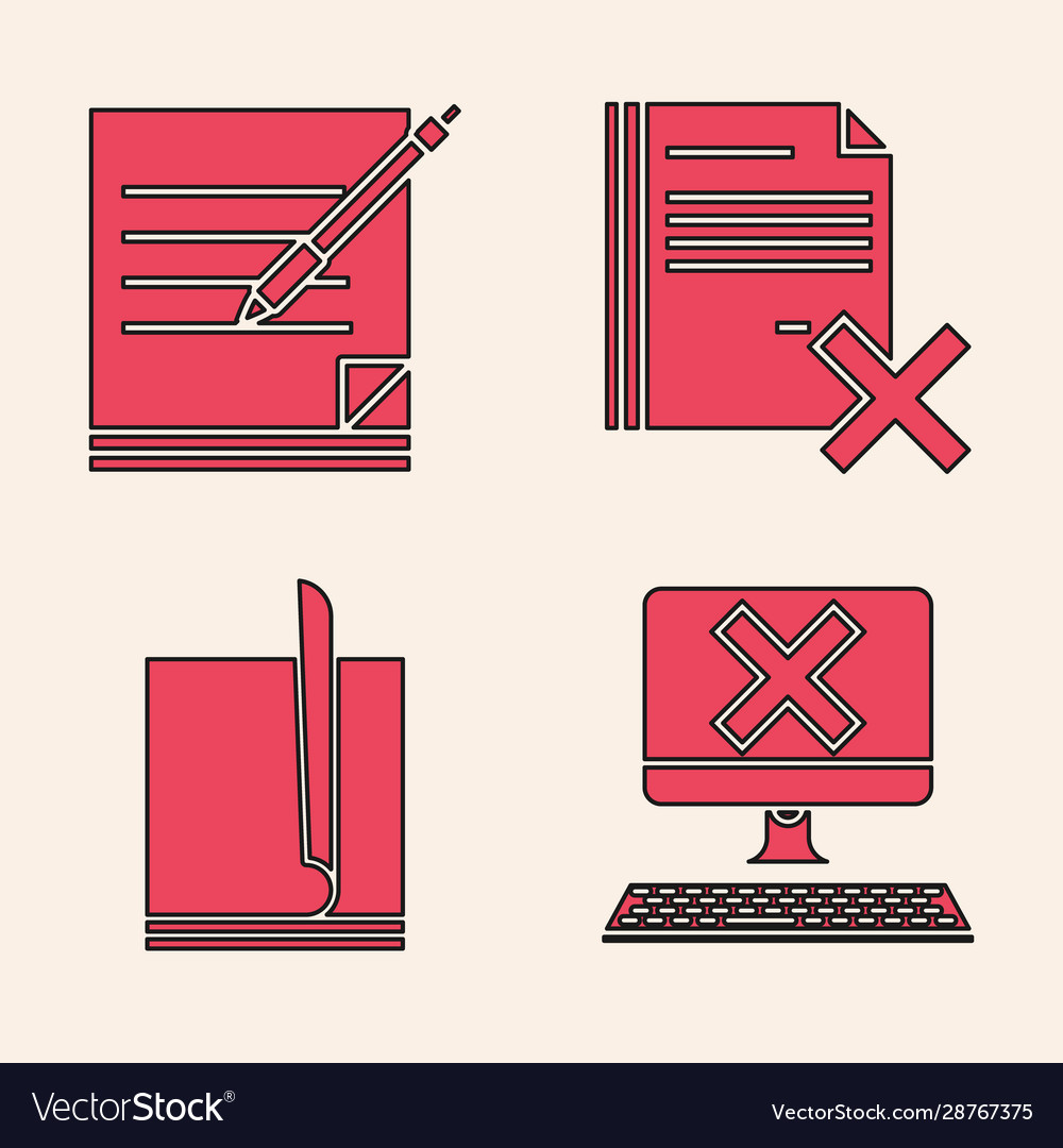 Computer mit Tastatur und x-Markierung leer einstellen