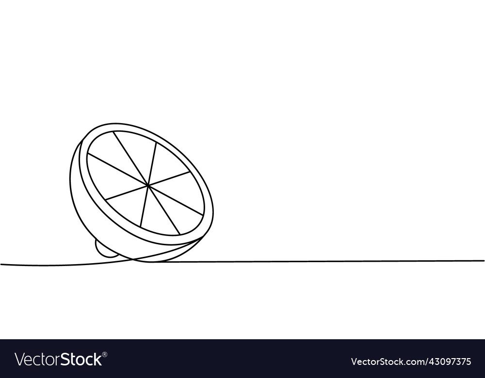 Set of lemon one line continuous drawing