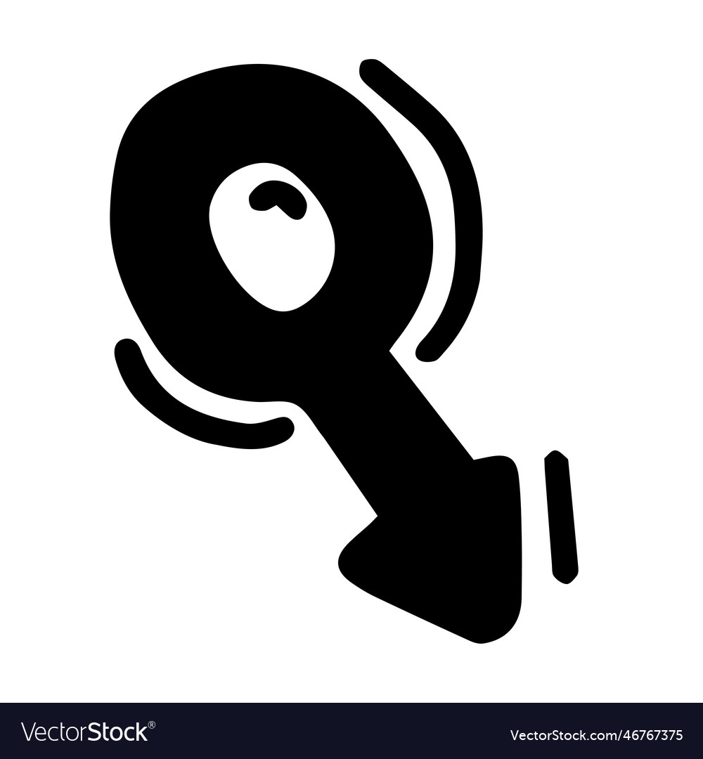 Sex symbol female and male sign black white