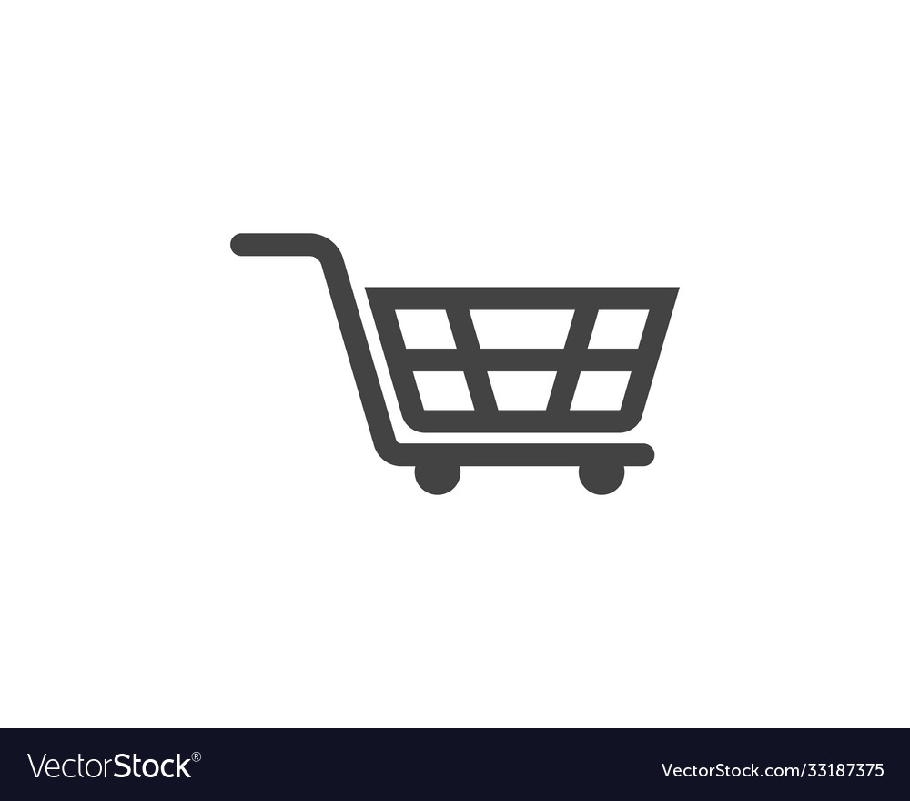 Shop store basket icon template Royalty Free Vector Image