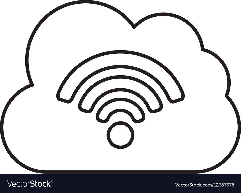 Wifi connection service icon