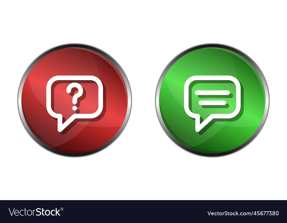 3d question and answer icon clip art Royalty Free Vector
