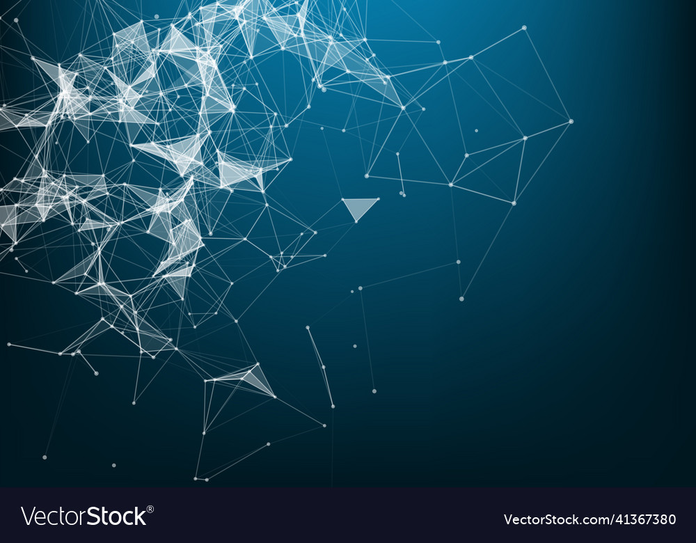 Abstract technology background network connection vector image Abstract technology background network connection