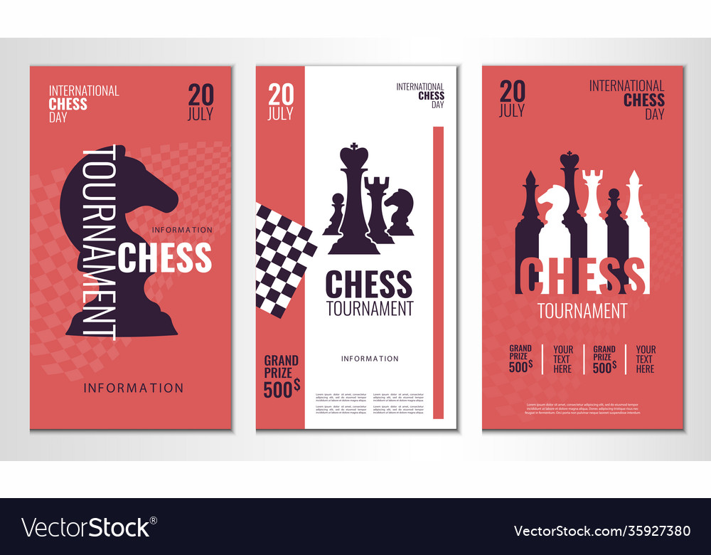 Chess tournament Royalty Free Vector Image - VectorStock