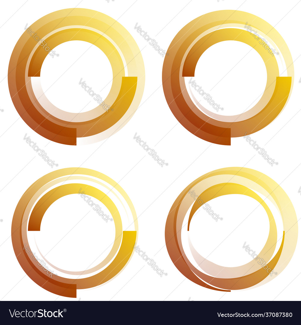 Circular concentric element abstract circle vector image Circular concentric element abstract circle