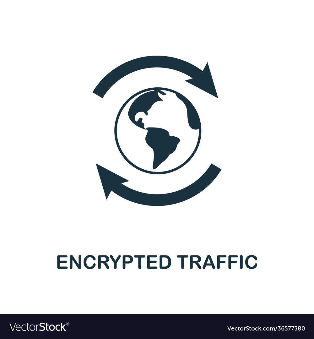 Encrypted traffic icon creative element design