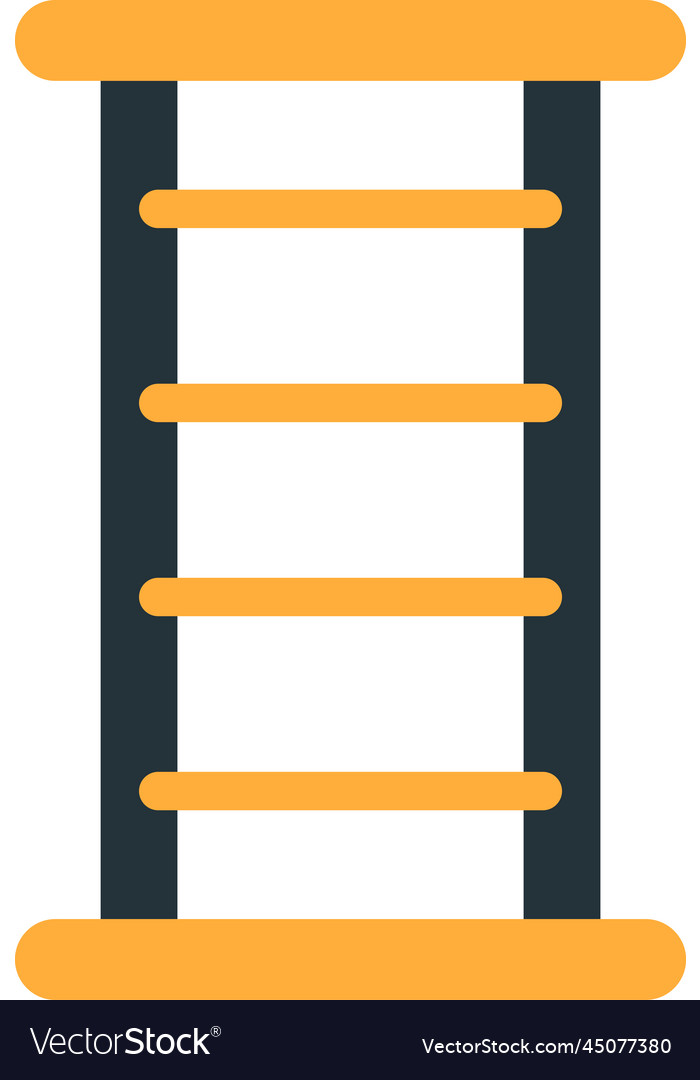 Fixed ladder in minimal style Vector Image Fixed ladder in minimal style