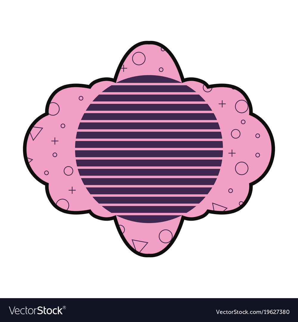 Frame with memphis style design