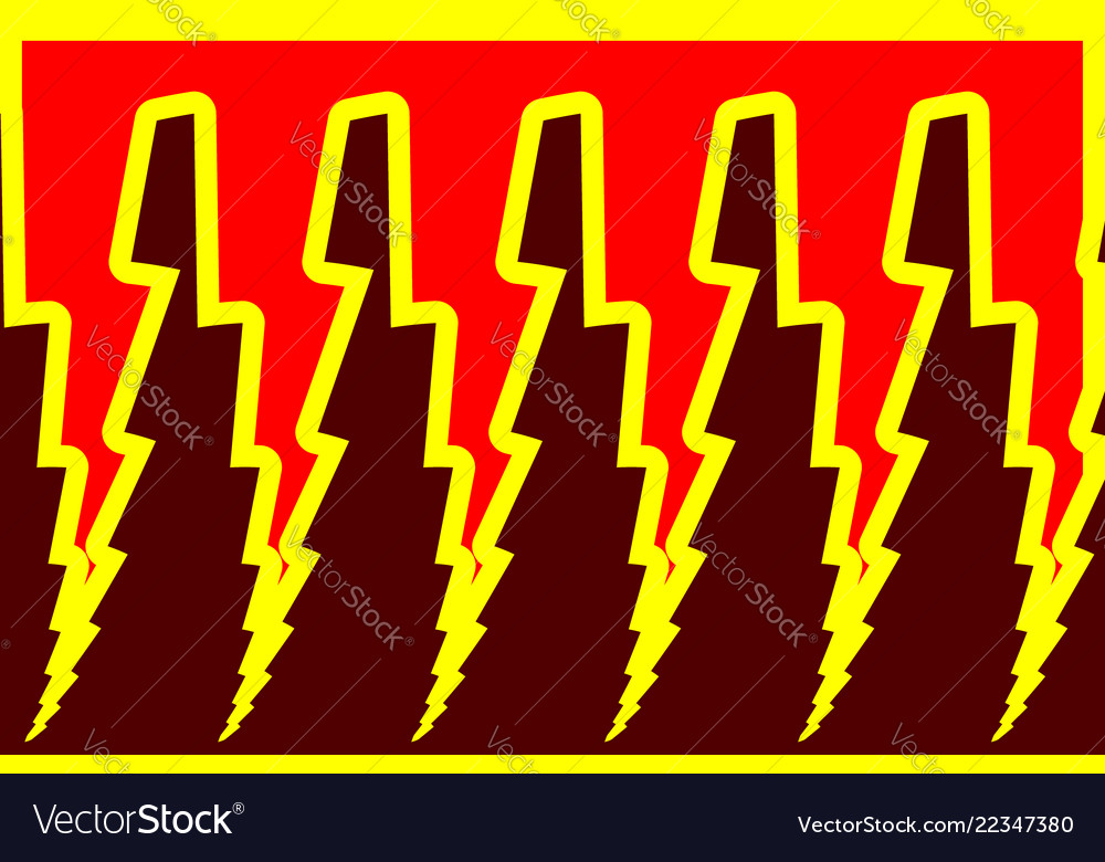 Lightning bolt - abstract geometric pattern vector image Lightning bolt - abstract geometric pattern